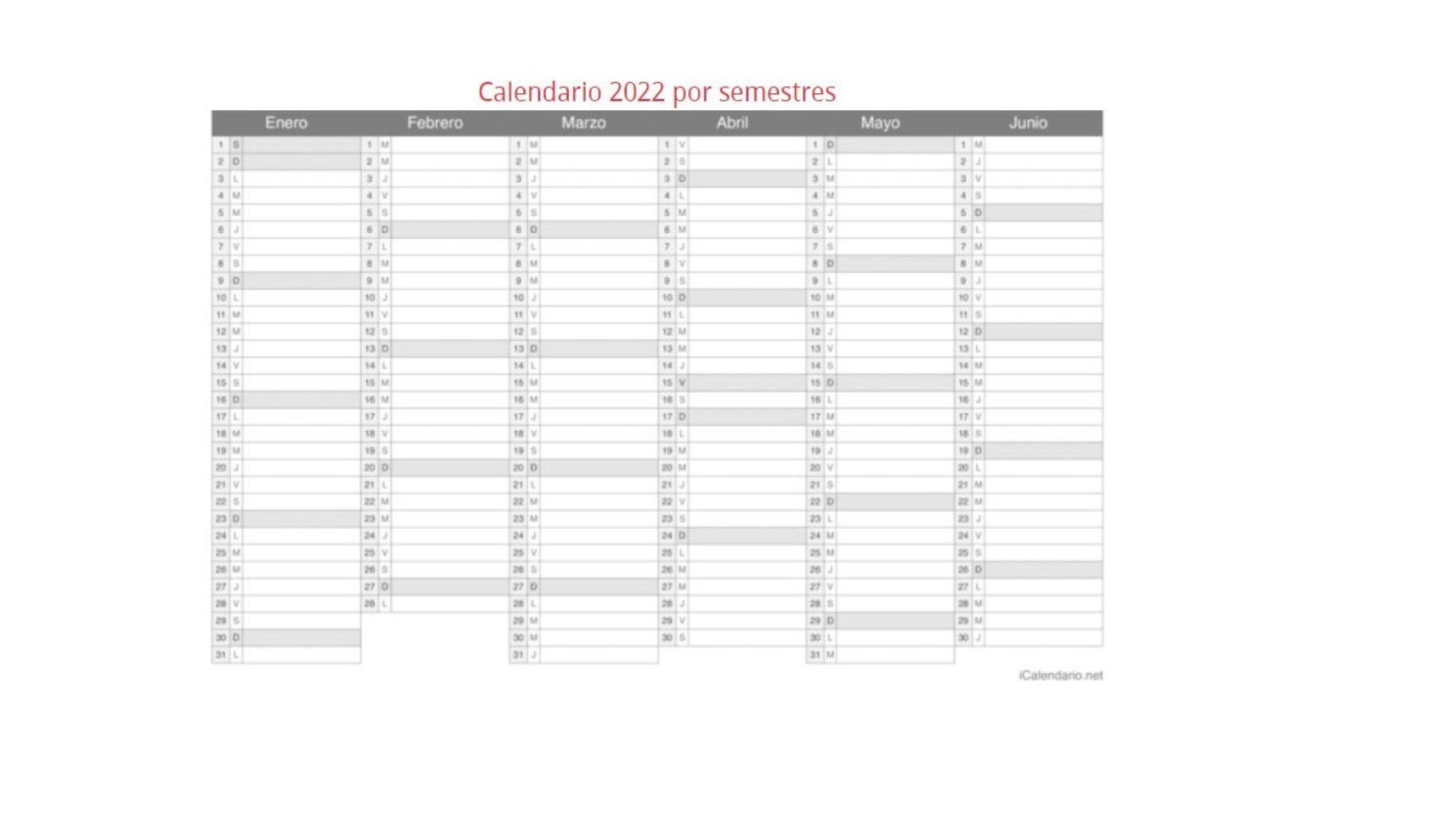 Calendarios 2022 Para Imprimir Gratis Desde Casa En Dos Minutos